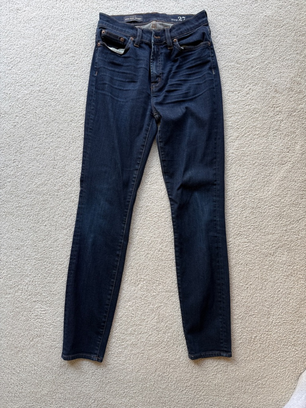 J. Crew Dark Indigo Skinny Jeans